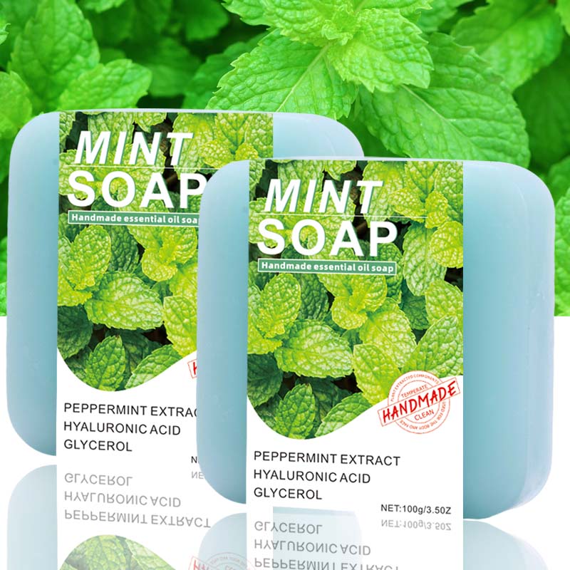 Peppermint Essential Oil Soap Bar 100g