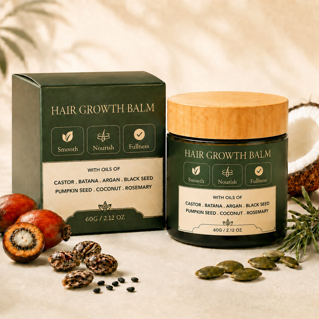 Hair Growth Balm with Castor & Natural Oils - 60G Hair Loss Treatment