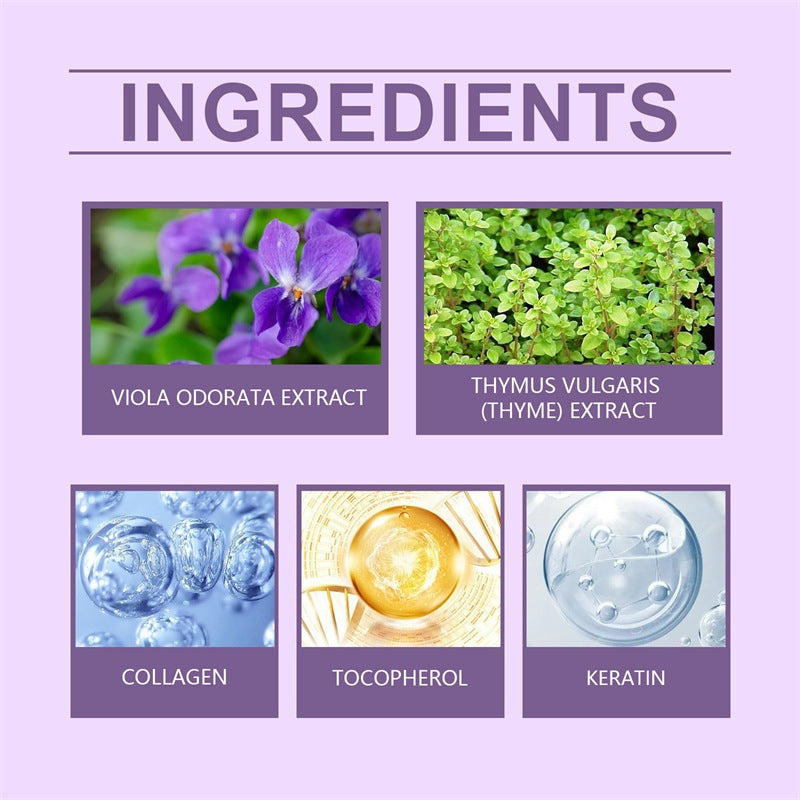 Purple Hair Mask with Keratin & Collagen for Nourishing Hair - 100g