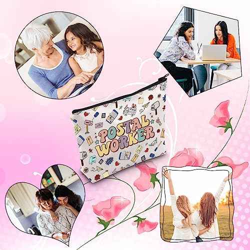 Mail Carrier Zipper Pouch Bag Themed Postal Worker Makeup Bag Essential Worker Gift (POSTAL WORKER)
