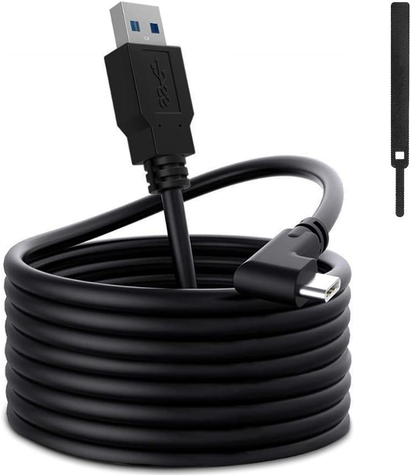 16FT Link Cable for Oculus Quest3/Quest 2, High Speed Data Transfer Charging Cable USB 3.0 to USB C Cable Charger for Oculus Quest 2 Accessories VR Headset Gaming to PC