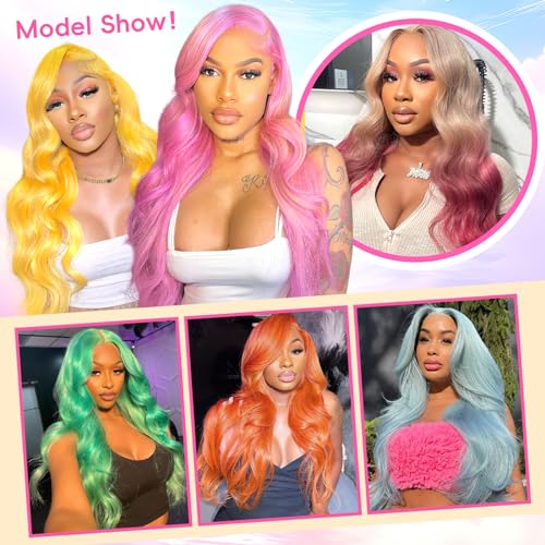 28 Inch 613 13x6 Lace Front Wig Human Hair 200 Density Blonde Wig Human Hair 613 HD Lace Frontal Wig 13x6 Blonde Body Wave Lace Front Wigs Human Hair Pre Plucked