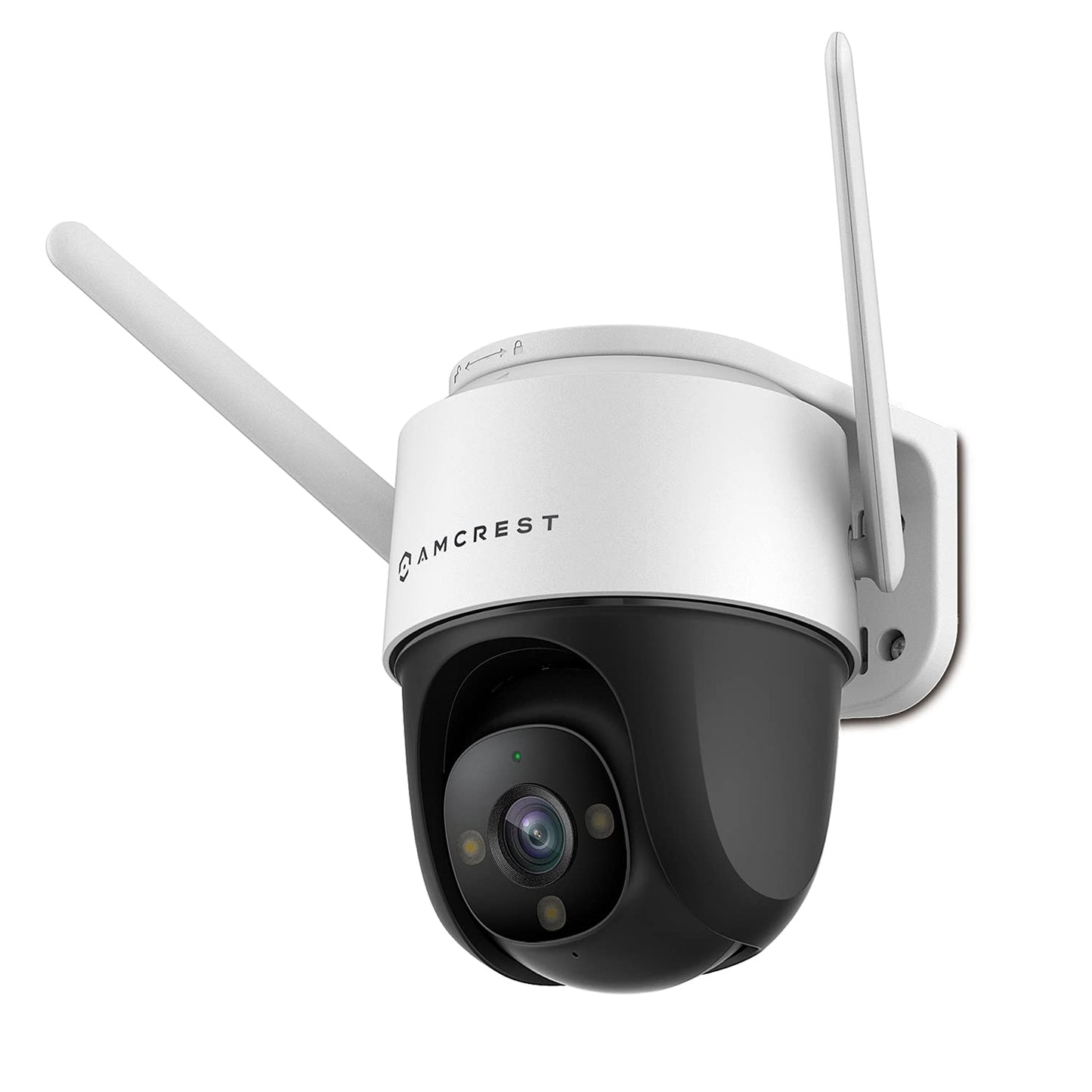 Amcrest 4MP Outdoor PT WiFi IP Camera Pan Zoom (Digital 16x) SmartHome WiFi Camera Security Speed Dome, Motorized Tilt, 98ft Nightcolor, (2.4Ghz), 107º FOV, IP66, 4MP, ASH47-W
