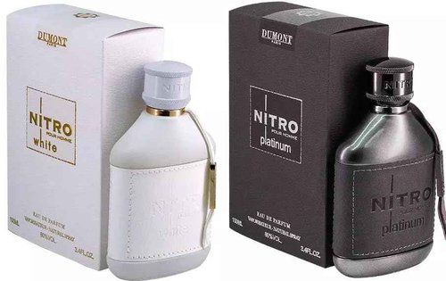 Dumont Nitro White and Platinum Eau de Parfum Set, 3.45 fl oz Each, 2-Piece Fragrance Set