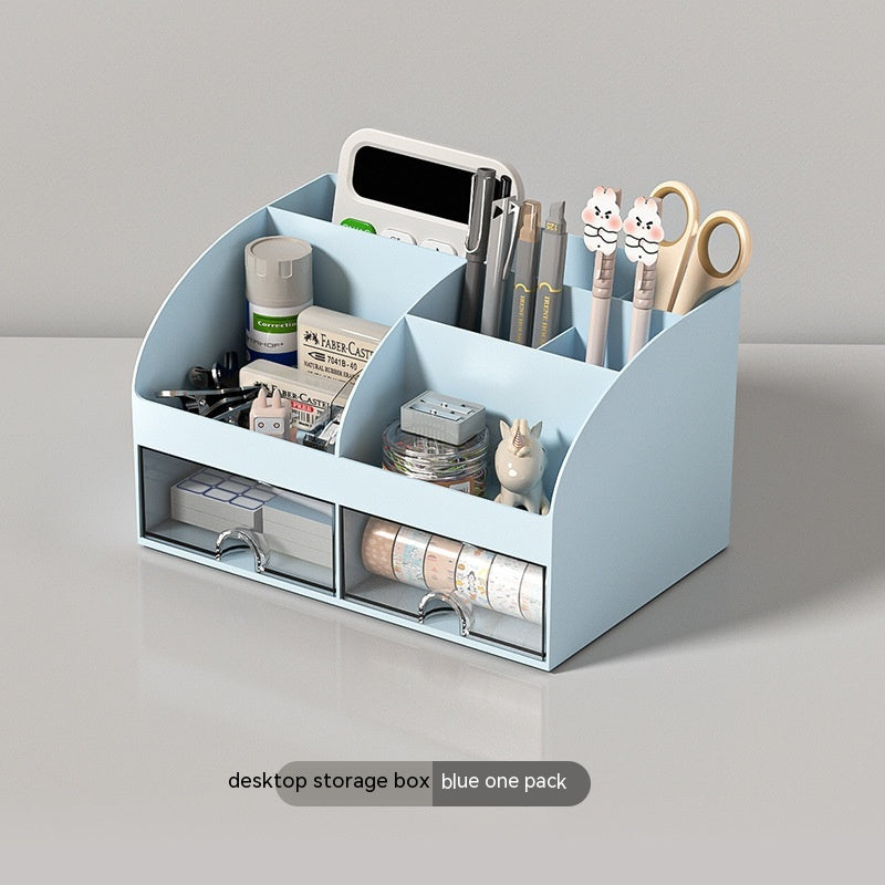 Small Transparent Drawer Organizer for Stationery and Sundries - Multi Color Options