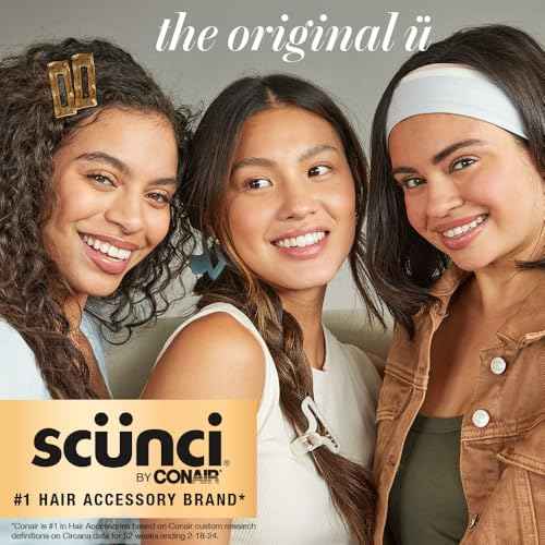 Scunci by Conair jaw claw clips - hair accessories for women - claw clips for thick hair - claw clip - Octopus Clip - Tortoise Brown & Black - 2 Count