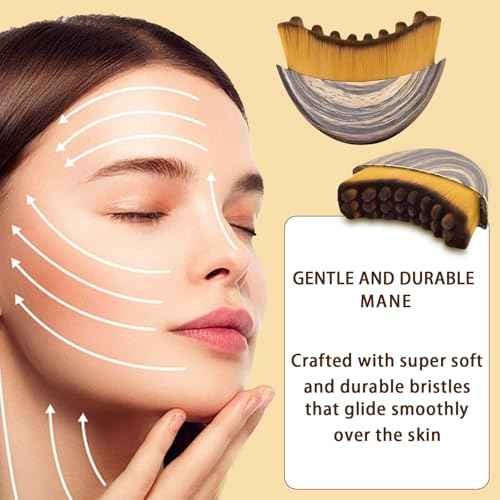 New Lymphatic Contour Face Brush, Lymphatic Drainage Massager for Face,Ergonomically Designed to Fit The Skin Precisely and Relieve Fatigue (1Pcs)