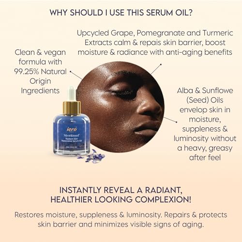 ier? Beauty Moonkissed Radiant Skincare Restorative Serum Oil | Face Moisturizer | Hydrating Face Oil Treatment | Anti Aging | Restore Suppleness | All Skin Types | 1 FL OZ/30ML | Made in Italy