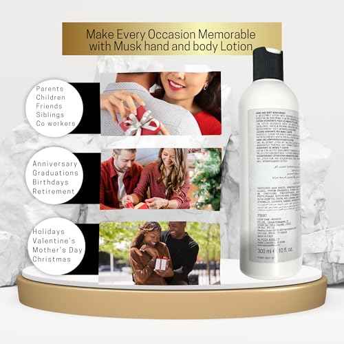 Alyssa Ashley Musk Hand and Body Moisturizer - Lotion for Women - Body Cream for Smooth, Moisturized Skin - Citrus and Sicilian Bergamot - 10 oz