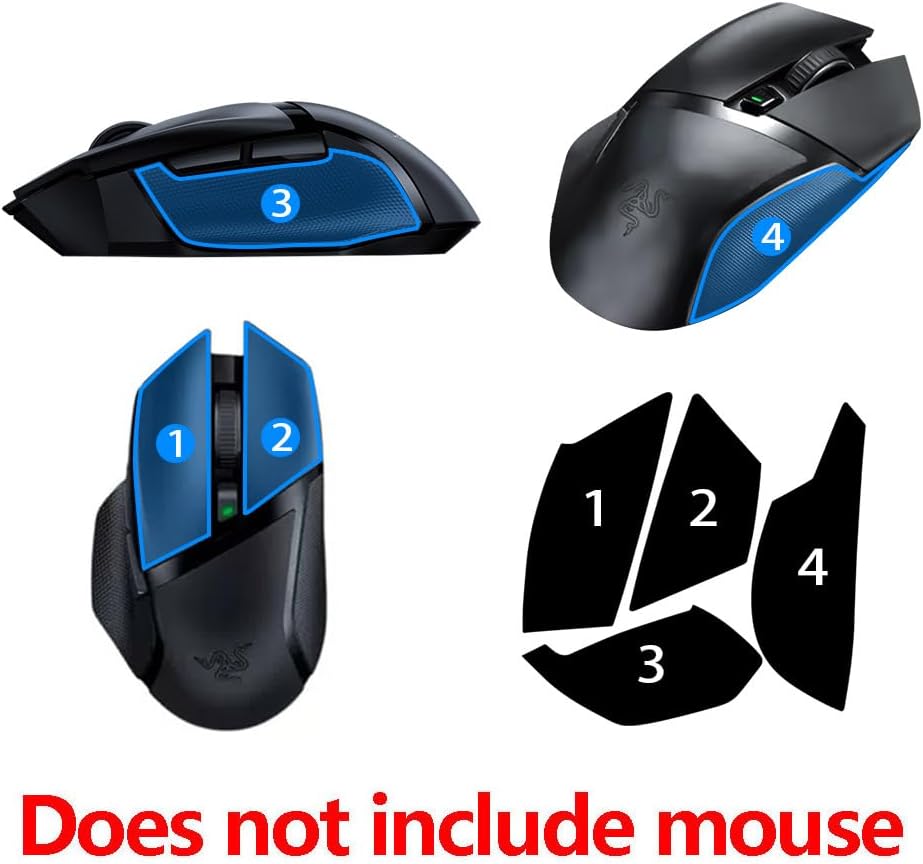 2Sets Mouse Skates Pads Mouse Feet Replacement for Razer Basilisk Ultimate RC30-031701mouse