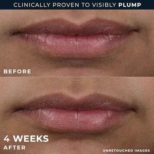 RoC Derm Correxion Lip Volumizer - Lip Plumper Peptide Treatment with Hyaluronic Acid & Vitamin E + Line Smoothing Eye Cream Packette