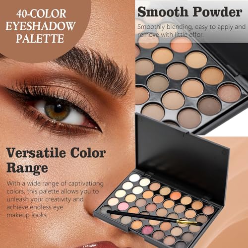 Makeup Kit for Women Full Kit, Make Up Gifts for Women Teen Girls, Makeup Bag Eyeshadow Palette Foudation Eyebrow Mascara Lipstick for Wife, Mom, Mothers Day Gifts
