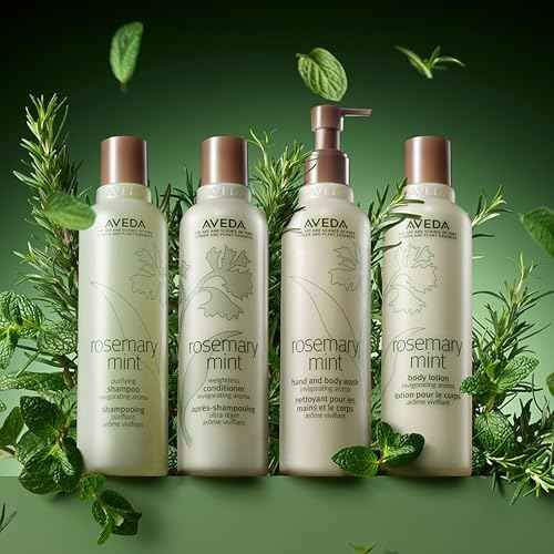 Aveda Rosemary Mint Body Lotion | Lightweight Cooling Lotion with Menthol | with Invigorating Aroma of Certified Organic Peppermint & Rosemary, 6.7 Fl Oz