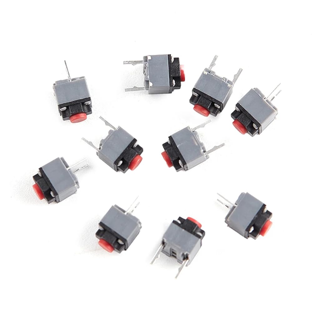 1/3/5Pcs Kailh Mute Button 6 * 6 * 7.3mm Square Silent Wireless Wired Mouse Micro Switch Mouse Button Tact Switch (1)