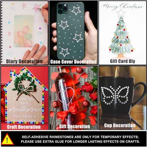 1038 Pcs of Hair Face Gems Rhinestones Pearls Stick on 15 Colors Hearts Star Gems Stickers Self Adhesive Face Hair Jewels, Stick on Rhinestones Pearls Stickers for Hair, Face, Festival Makeup, Crafts