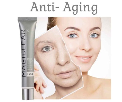 MAGICLEAR Luxury Skin Care Anti-Aging Night cream Daily Face Moisturizer with Madecassoside, Vitamin C, E, for Dark Spots with Niacinamide Swiss brand 1.76