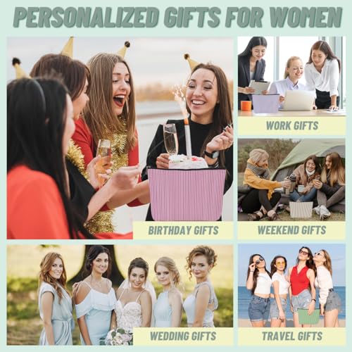 4 PCs Preppy Makeup Bag Aesthetics Preppy Stuff Cosmetic Bag Birthday Gifts for Women Girls Friends Zipper Pouch Travel Organizer Preppy Things Wedding Friendship Gifts for Christmas Thanksgiving