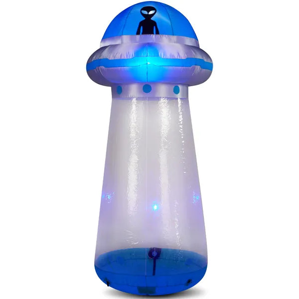 8.8 FT Halloween Inflatable UFO Decoration with LED Lights