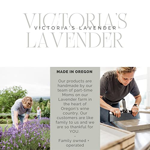 Victoria's Lavender Luxury Gift Basket for Women - Neck Wrap, Body Mist, Hand & Body Lotion, Lip Balm, Soy Candle, Mud Spa Bar & Lavender Sachet, Skin Care Sets, Made in USA Beauty Products For Women
