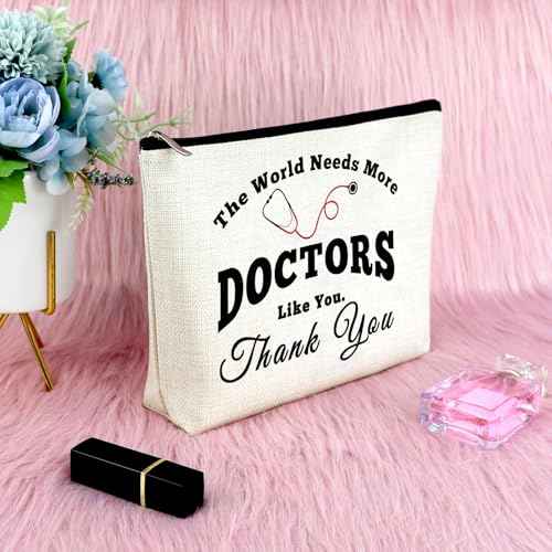 Doctor Gift for Women Makeup Bag Doctors Thank You Present Appreciation Present Idea for DR Graduation Gift for Medical Student Dentist Present from Patient Christmas Birthday Travel Cosmetic Pouch