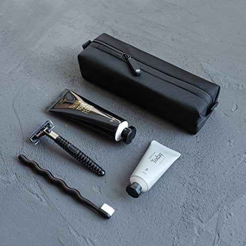 Comfyable Small Toiletry Bag for Men, Slim Mini Toothbrush Bag, Dopp Kit Bag