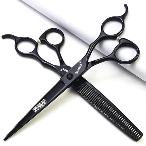 SHARONDS 7 Inch Stainless Steel Professional Barber Scissors Hair Thinning Scissors Hairdresser or Home Hairdresser Variant/Hybrid Scissors (7 inch-3pc)