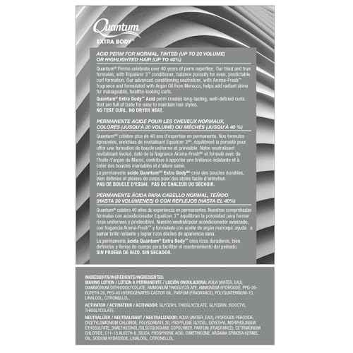 Zotos Quantum Extra Body Acid Permanent Unisex Treatment 1 Application