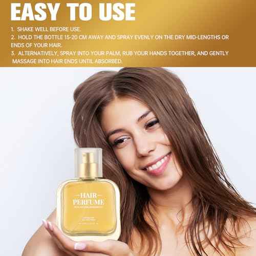 Hair Perfume for Women ? Fresh Hair Fragrance with Honey, Coconut Oil, and Chamomile Extract, Odor-Removing, Nourishing & Long-Lasting Scent for Smooth and Beautiful Hair