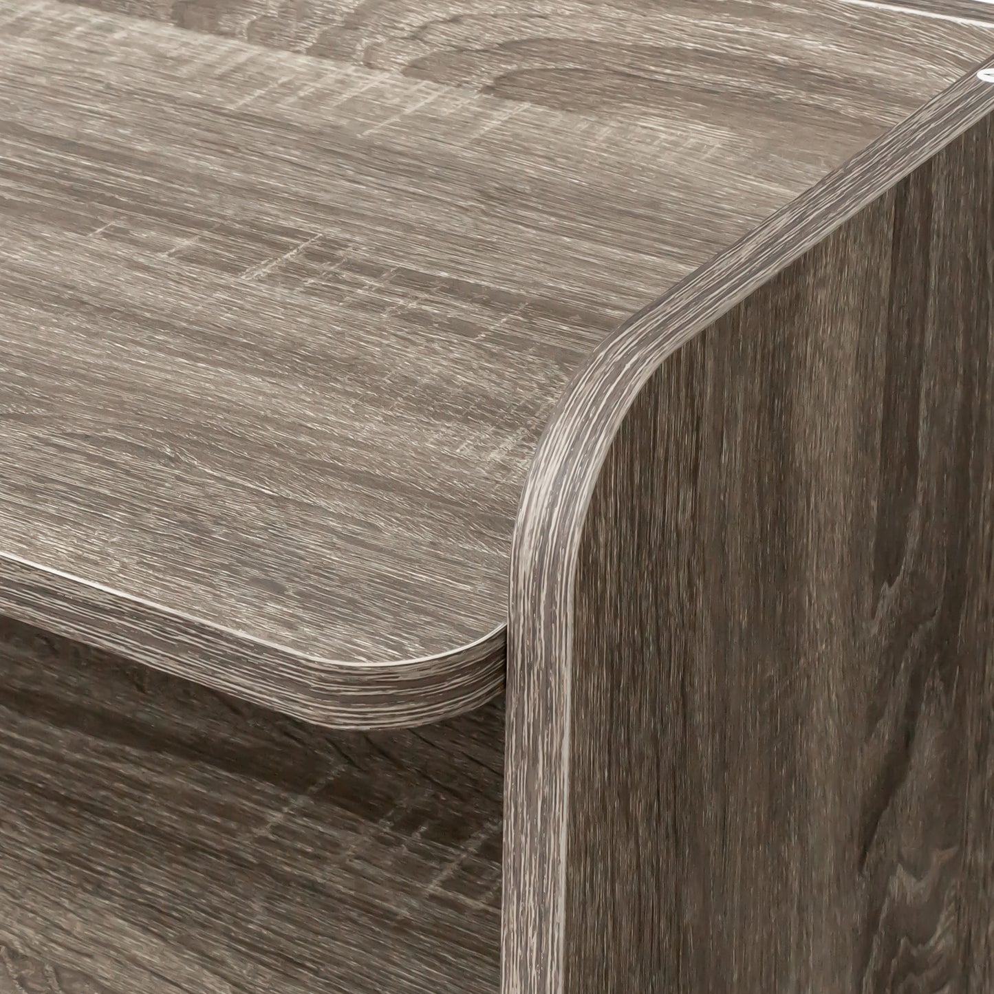 Modern Extendable Dining Table with Storage - Barnwood