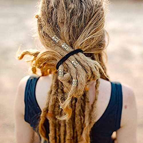 FRDTLUTHW 18Pcs Hair Accessories Loc Hair Jewelry for Women Braids, Dreadlock Beads Metal Hair Clips Decoration Gold(Multiple Styles)-style4