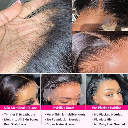 18 Inch Deep Wave Lace Front Wigs Human Hair 13x6 HD Lace Frontal Wigs Human Hair Pre Plucked Deep Curly Lace Front Wigs For Women