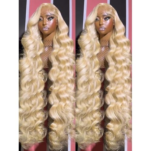 20Inch 613 Blonde Wig Human Hair 180% Density 13x6 Body Wave Lace Front Wigs Human Hair Glueless Wigs Pre Plucked With Baby Hair (20 inch, 613 Blonde Wig)