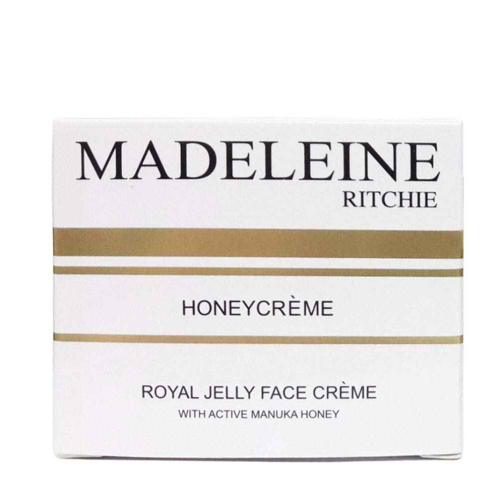 MADELEINE RITCHIE HoneyCreme New Zealand Royal Jelly Face Cream with active manuka honey 3.4 fl.oz jar. Original, Authentic & Natural anti-aging cream.