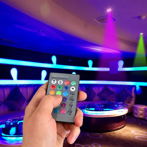16-Color Dimmable E27 RGB LED Bulb with Remote Control - Mood Lighting