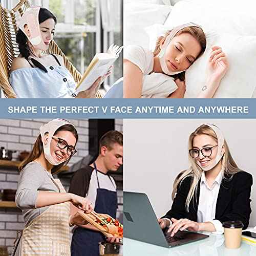 Galeboy Double Chin Reducer, Face Slimming Strap, V Line Lifting Mask Chin Strap For Women And Men, Anti-Wrinkle Face Mask For Double Chin And Shaggy Face Skin