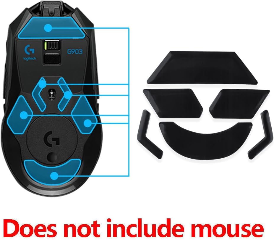 2Sets Mouse Skates Pads Mouse Feet Replacement for Logit G903 Lightspeed Gaming Mouse 910-005083