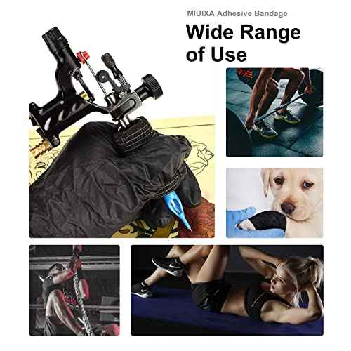 12Pcs Tattoo Grip Tape Machine Gun Wrap Athletic Tattoo Grip Cover Self Adhesive Bandage Wrap Elastic Supplies