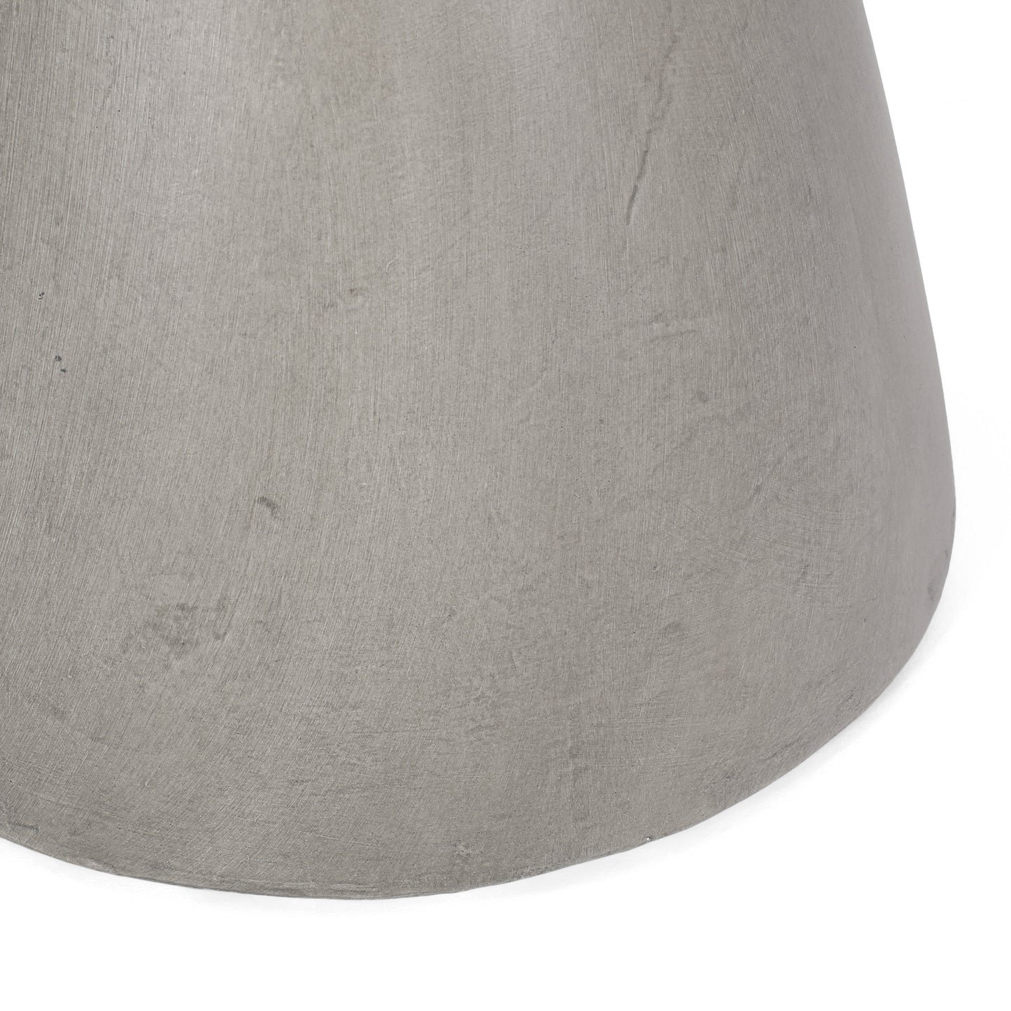 Lightweight Concrete Outdoor Side Table - Light Grey