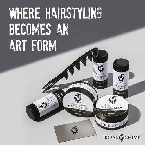 Tribal Chimp Hair Styling Powder for Men & Women ? Hair Volumizer & Texture Powder for All Hair Types with Matte Finish ? 24H Invisible Hold, Adds Volume & Texture, Non-Sticky and Smells Great ? 10g