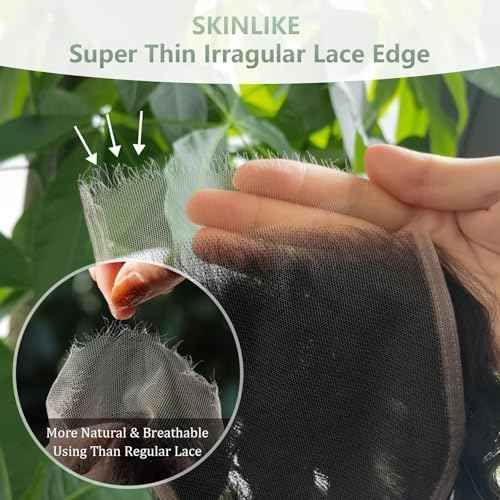 2x6 HD Lace Closure Loose Deep Wave Human Hair 16 Inch - 0.10mm Ultra-thin Invisible Burmese Curly 2 by 6 Closure, 100% Pre Plucked Brazilian Raw Virgin Hair Skinlike HD Lace Closure Wet and Wavy