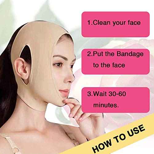 Reusable Chin Slimming Strap Face Lift Tape V Line Lifting Face Mask Double Chin Reducer Face Neck Slimmer Jawline Shaper Anti Snoring Snore Stopper (M)