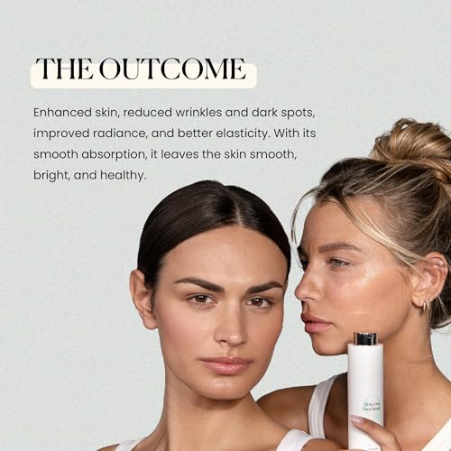 Qure All In One Hyaluronic Acid Serum for Face, Facial Serum With Niacinamides, Retinol, Lactic & Mandelic Acid, Bakuchiol, Peptides & Vitamin C Formulated For Fine Lines & Wrinkles