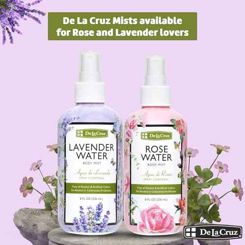 De La Cruz Lavender Water Body Mist - Lavender Spray body mist With Pure Lavender Essential Oil 8 fl oz (236 mL)
