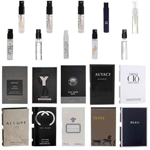 Men's Cologne Sampler Set Discover 10 Popular Designer Fragrance Vials Featuring Top Brands for Every Occasion Mini Gift