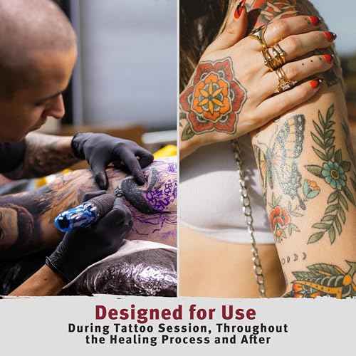 Hustle Butter Tattoo Aftercare 5oz Tattoo Balm, Heals + Protects New Tattoos and Rejuvenates Older Tattoos - 100% Vegan Cream No-Petroleum