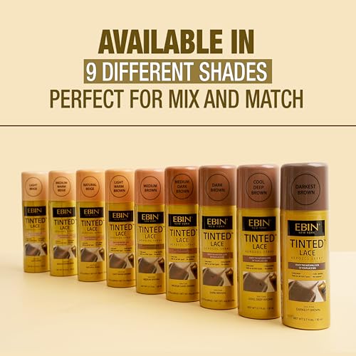 Spray - Dark Brown 2.7fl.oz/80ml | Seamless Lace Blending, Quick-Dry Formula, Natural Finish for Lace Front Wigs