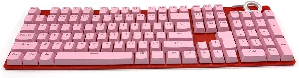 104 Keycaps for Mechanical Keyboard Compatible with MX Switches Doubleshot Support Led Lighting Keycaps OEM Profile for DIY Gaming Mechanical Keyboard 104 Ansi