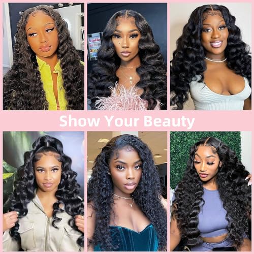 Loose Deep Wave Bundle 3 Bundles Human Hair 18 20 22 Inch 12A Grade 100% Brazilian Human Hair 3 Bundles Double Weft For Black Women Natural Color