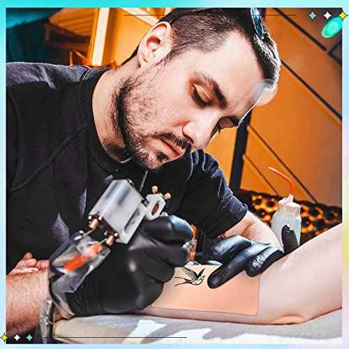 15Pcs Tattoo Fake Skin Blank Tattoo Skin Practice 7.4¡¿5.6in Double-Side Use Microblading Eyebrow for Beginners and Artist Supplies Kit