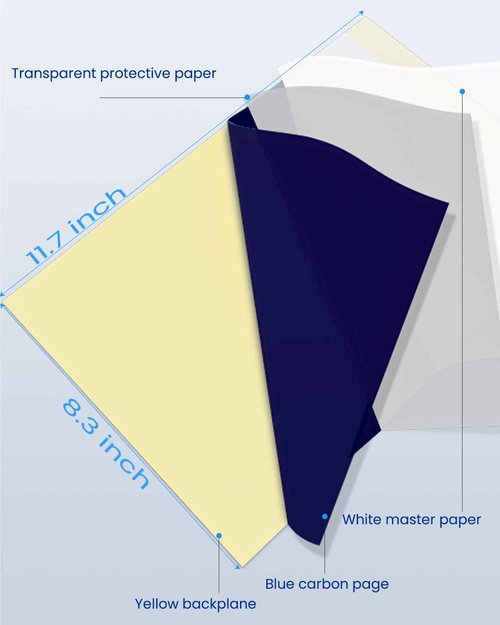 Phomemo TP83 Bluetooth Tattoo Stencil Printer with 10pcs A4 Transfer Paper & 100 Sheets A4 Size Stencil Transfer Paper for Tattooing